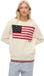 Superdry Americana Flag Crew Knit Trui Crème
