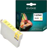 Evoke Compatible Ink for Epson C13T07944010 T0794 Yellow 18 ml 760 Pages Stylus Photo Px650 660 700W 710W 720Wd 730Wd 800Fw 810Fw 820Fwd 830Fwd
