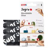 Sugru van tesa - Kneedbare Universele Lijm - Zwart - 3 x 3,5 g | Set van 3