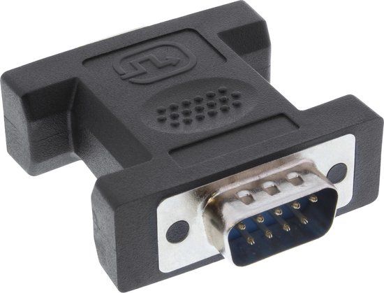 InLine RS232 Serial Cable - 9-Pin Sub-D Male to 9-Pin Sub-D Male - Black