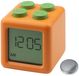 Ecolight BUDZIK horloge numérique électronique, modèle "KLOCEK", orange, à piles