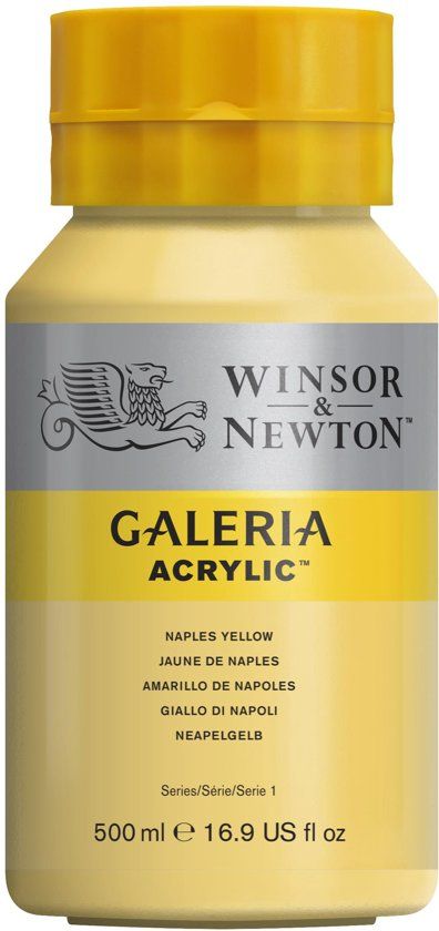 Winsor & Newton Galeria Acryl 500ml Naples Yellow - 0094376899788