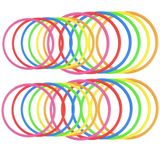 Omgoods - Set de 24 anneaux de lancer en plastique pour jeux