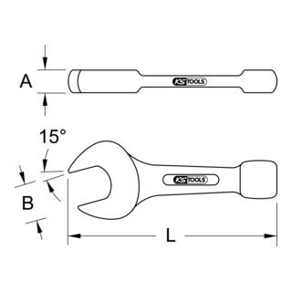 KS Tools BRONZEplus slagmoersleutel 175 mm