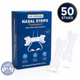 Comformidable® Bandes nasales 50 pièces – Anti-ronflement – Patchs nasaux – Dilatateur nasal – Transparent