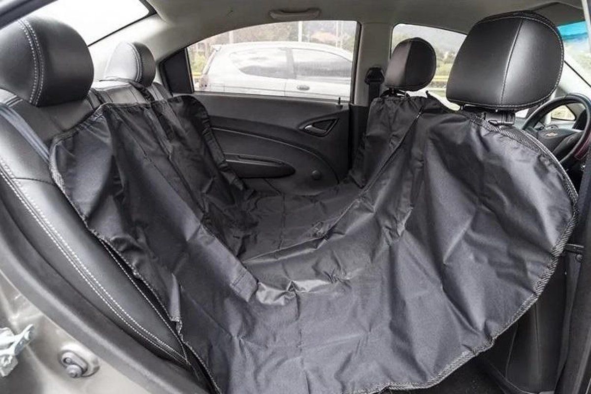 4animalz autostoel beschermhoes voor achterbank - 135x140 cm - zwart