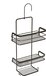 Metaltex Origin Line Doucherek - Zwart - 23 x 12 x 38/47 cm - Met Haak