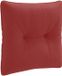 vidaXL Rugkussen PUTTEN 100% Polyester Wijnrood 40 x 40 x 10 cm