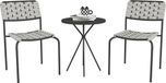 Outsunny Balkonmöbel Set - Stahl, Polyester - 46L x 60B x 80H cm - Grau