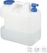 Relaxdays Jerrycan - 25 l - with tap - for drinking water - BPA-free - white/blue