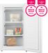 Tomado TFT4702W - Congélateur de table - 60L - 3 tiroirs de congélation - Blanc - Classe énergétique E
