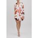 Reiss Robe évasée imprimée Crème/rouge Taille : 6