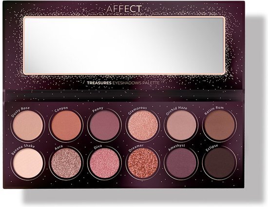 Affect Treasures Eyeshadows Palette oogschaduwpalet 12x2g