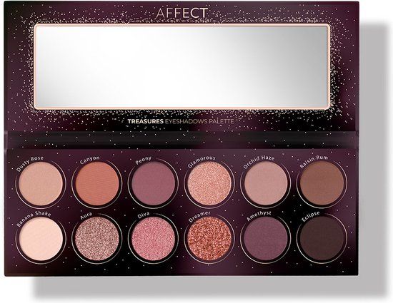 Affect Treasures Eyeshadows Palette - 12x2g - Natural