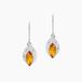 Enya Boucles D'oreilles Argent Blanc Ambre