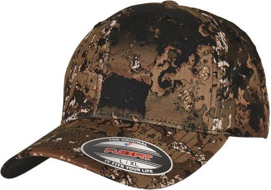 Flexfit Veil Camo Flexfit pet - Bruin - L/XL - Baseball cap