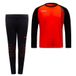 Uhlsport Kit Gardien Impulse - Rouge Fluo/noir Enfant, pointure 140 cm