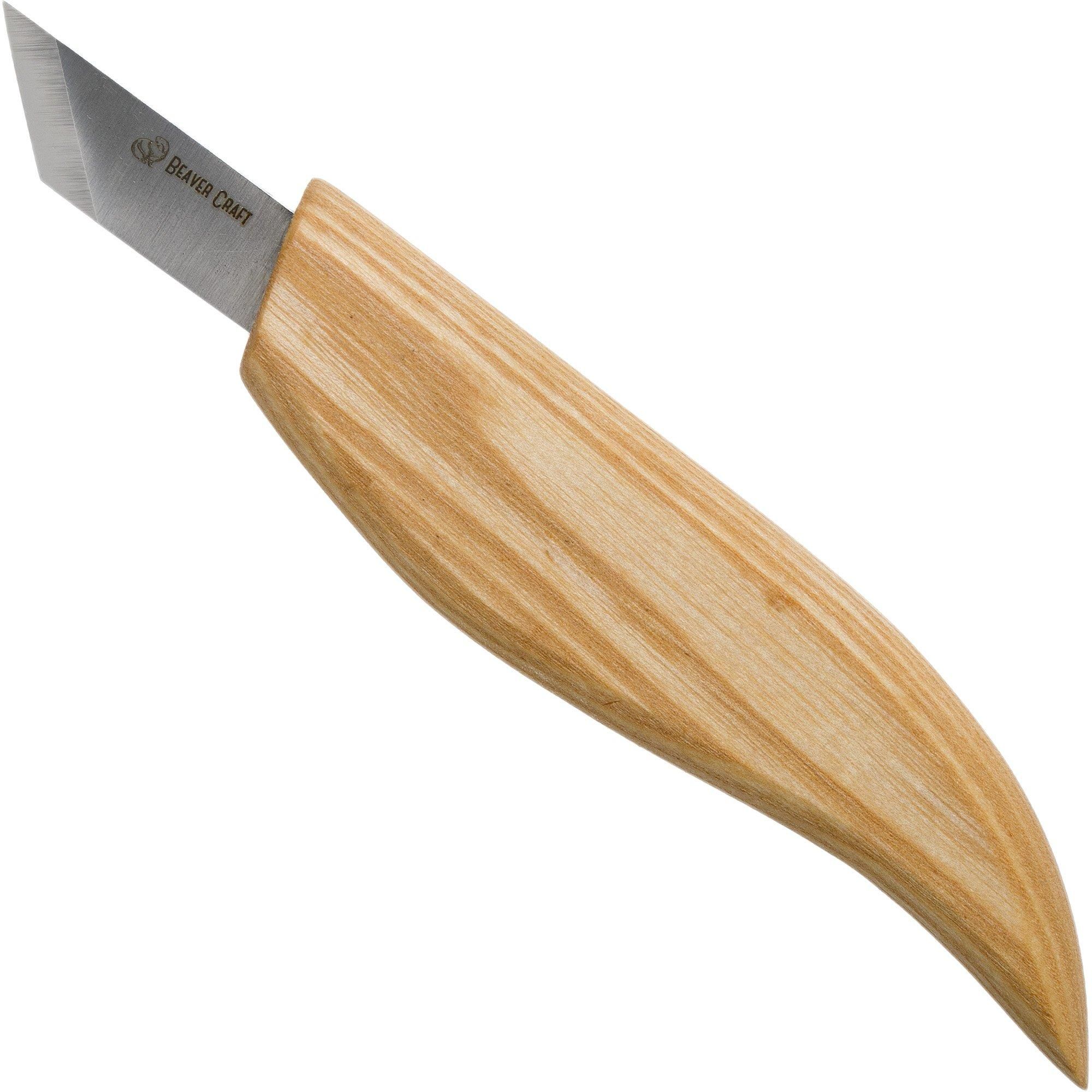 BeaverCraft Skew Knife C12 - Houtsnijmes