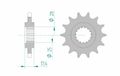 AFAM Pignon standard en acier avant 91800 - 525