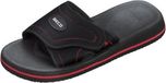 BECO Badslippers - Met Klittenband - Unisex - Zwart/rood - Maat 40