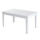WELL HOME MOBILIARIO & DECORACIÓN Eettafel, 100% spaanplaat met melaminecoating, wit