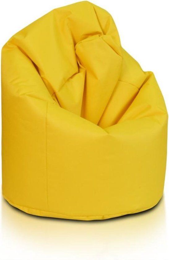 Viking Choice Zitzak fauteuil okergeel - Loungestoel zitkussen relaxkussen - Rond - Polyester - 70 cm dik