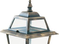 AC DESIGN Searchlight New Orleans - buiten wandverlichting - 21 x 49,5 cm - IP44 - zwart en goud