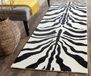 Safavieh Cambridge Collection Dierenprint Laagpolig Tapijt - Ivoor en Zwart, 80 x 180 cm