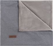 Baby's Only Gebreide wiegdeken soft - Baby deken Sparkle - Dekentje voor jongens en meisjes - 1.4 TOG - 70x95 cm - Zilvergrijs Mêlee - Met subtiel glittertje