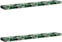 vidaXL - 2-delige Bankkussens VUGHT 2 st 100% Polyester Bladpatroon