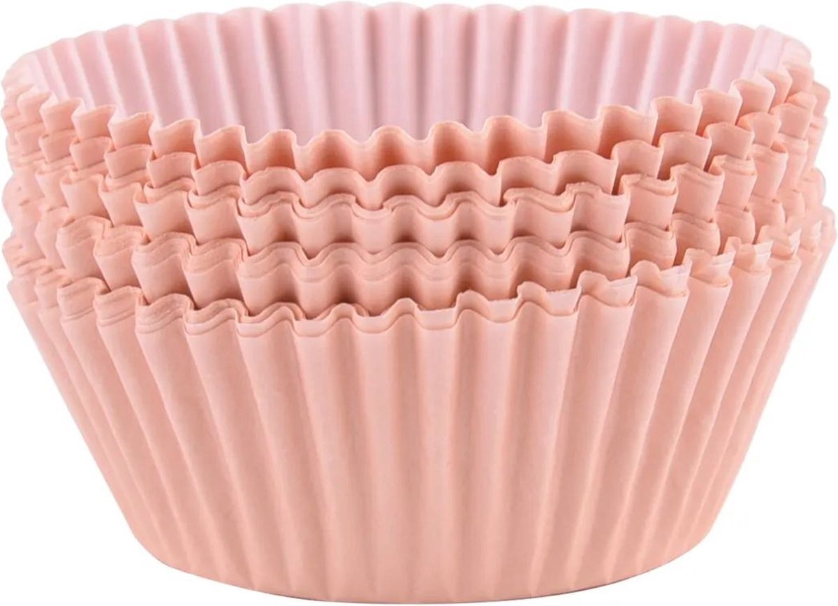 PME Peach Papieren Cupcake Cases, Pack van 60