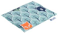 Medi Partners Coussin aux noyaux de cerise coussin de grains grand coussin chauffant 500g rectangle 20x25cm éco naturel 100% coton chaleur + thérapie par le froid thérapie de massage (Forêt)