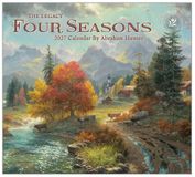 Legacy Four Seasons Kalender 2027 Wandkalender Kunst 60 cm x 2958 cm bruin, blauw, geel, rood, groen