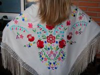Flamenco PGM3933 - Sjaal - Dames - 140 cm - Katoen