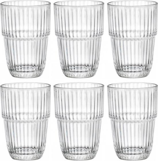 Bormioli Rocco Barshine Longdrink Glasses - 380 ml - Set of 6