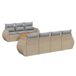 vidaXL Loungeset met Kussens, Poly Rattan, Beige