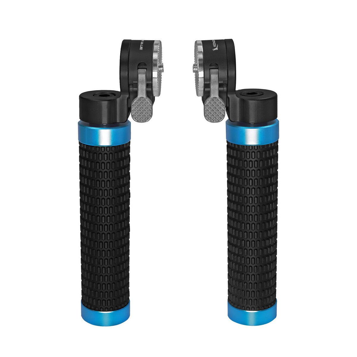 Kondor Blue Quick Release Rosette Hand Grip Set - Raven Black