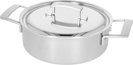 Demeyere Industry 5 - Lage kookpot met deksel - 24cm - 3.7L