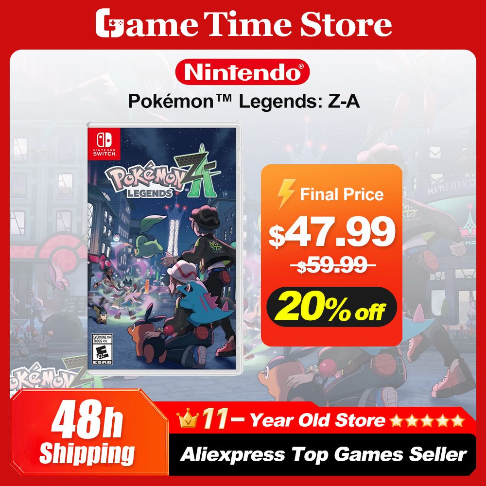 Nintendo Switch Pokémon Legends Z-A 100% Original Physical Game Card RPG Genre Pokemon Series Game for Switch Console