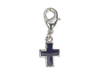 INNSPIRO NICE CHARMS hanger metaal kruis zwart met karabijnhaak 9x15mm 25u, 14mm., Metaal, Geen edelsteen