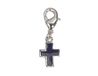 INNSPIRO NICE CHARMS hanger metaal kruis zwart met karabijnhaak 9x15mm 25u, 14mm., Metaal, Geen edelsteen