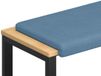 vidaXL Bankkussen corduroy blauw diepte 35 cm