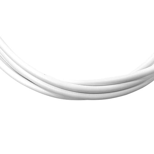 cyclingcolors Kettingslang, Teflon, wit, 1 m, Ø 4 mm, voor fiets, mountainbike, straat, stad, vintage, PTFE