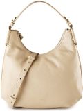 Coccinelle Leren schoudertas Rebekka Handbag Grained Leather Sandshell beige