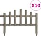 Bordures de jardin 10 pièces 4,4 m bois de pin