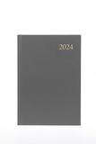 Collins Essential A5 Dagboek Week to View Planner 2024 - Complete Planner 2024 Dagelijkse, wekelijkse en maandelijkse weergave - (A5-formaat, grijs)