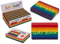 OOTB Out of the Blue KG Gay Bar Soap - Pride Regenboog Zeep - Kleurrijk Cadeau - Regenboog Patroon - Pride Month