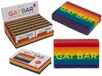 OOTB Out of the Blue KG Gay Bar Soap - Pride Regenboog Zeep - Kleurrijk Cadeau - Regenboog Patroon - Pride Month