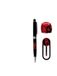 Daredevil Marvel-balpenset voor fans, 3-delige set met premium balpen, pin en bladwijzer, officieel gelicentieerd product, cadeau voor kantoor, studie en lezen, eenheidsmaat