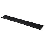 Stockz Rubber sportvloer rand 15mm - 108x16 cm - zwart